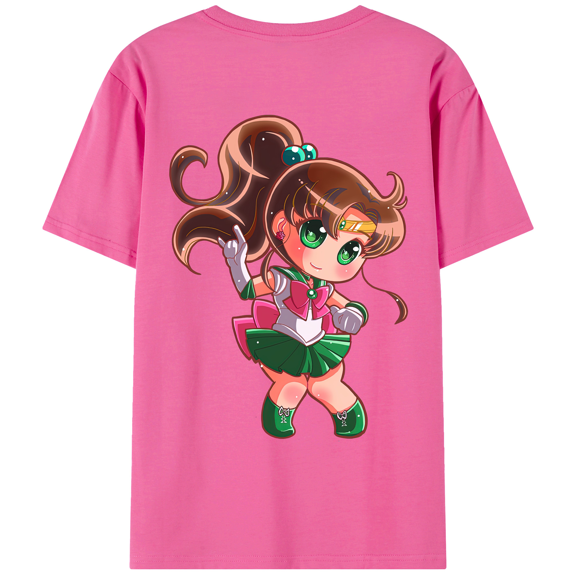 （画像用） 美少女戦士セーラームーン 木野 まこと きの まこと Sailor Moon Kino Makoto （セーラージュピター；Sailor Jupiter） レディース半袖Tシャツ(バックプリント)